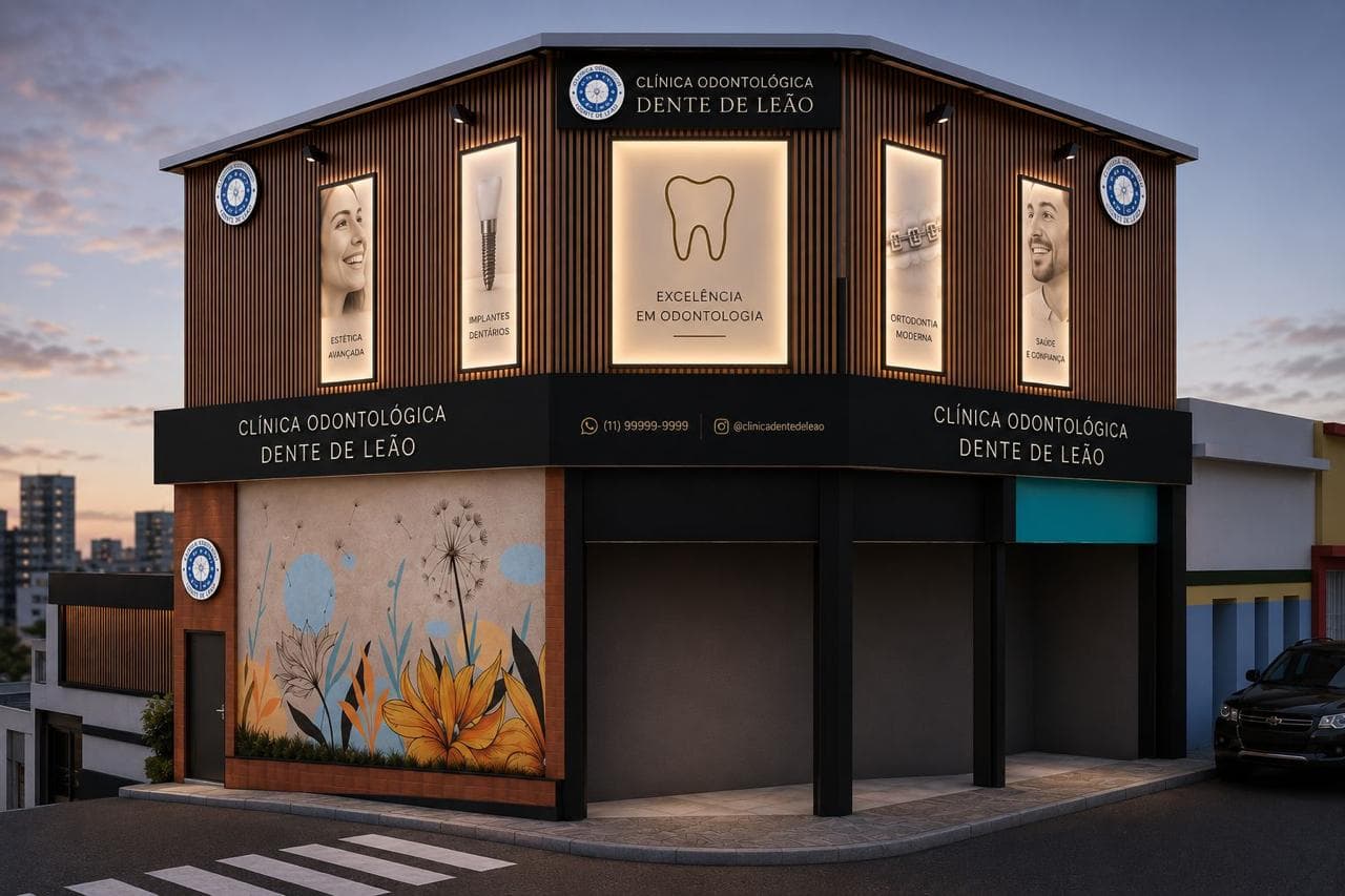 Fachada da clínica Dente d' Leão em Itapecerica da Serra